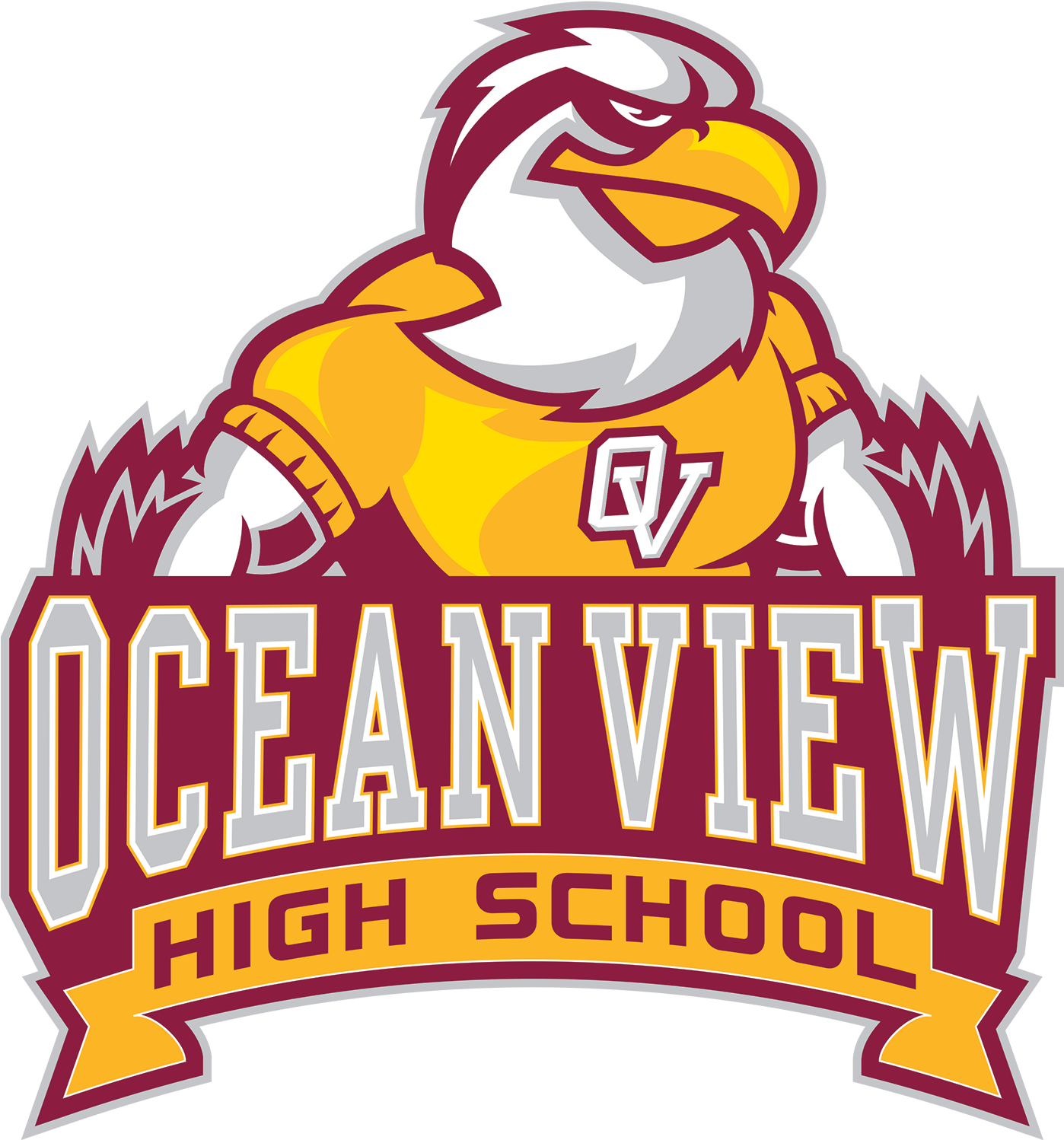 At Ocean View High School - Ocean View High School Seahawks (1444x1544)