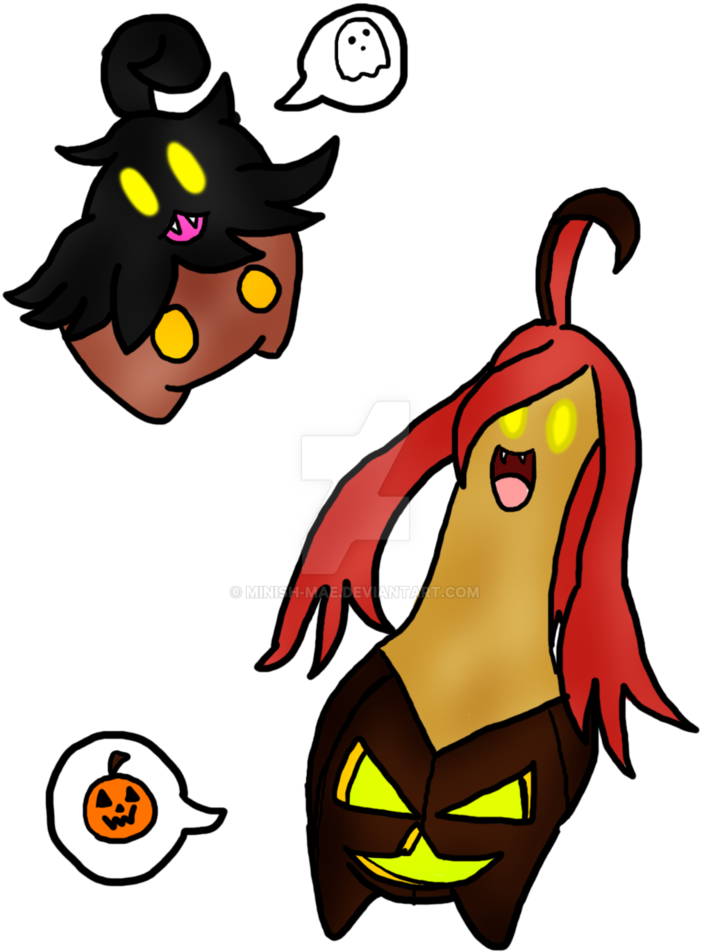 The Pumpkin Pokemon By Minish-mae On Deviantart Clipart - Pumjin Pokemon (711x1122)