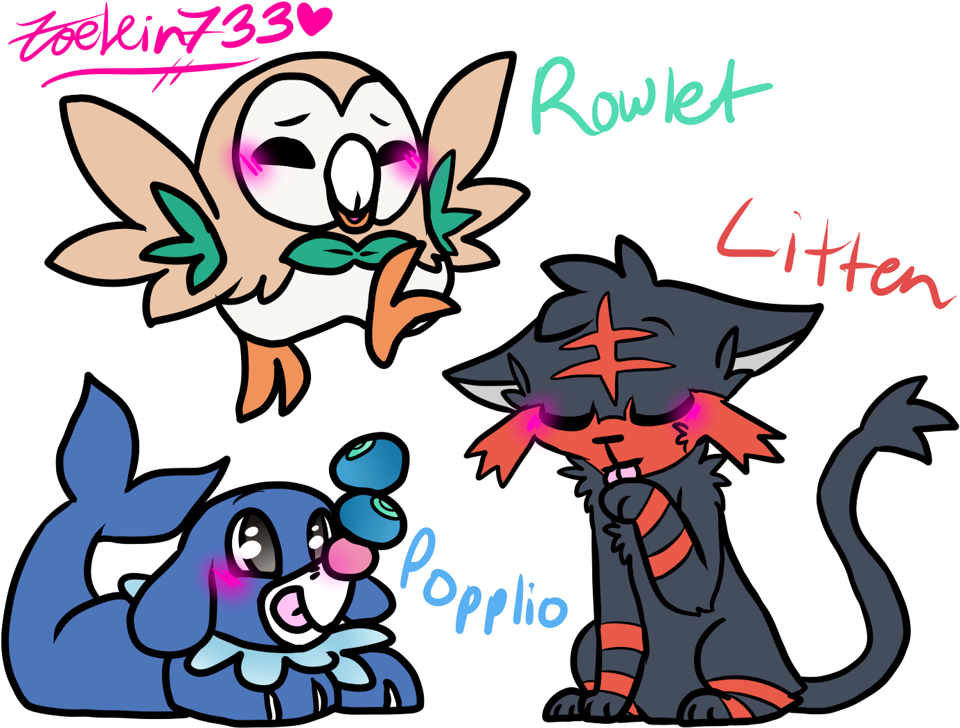 Pokemon Sun And Moon Fan Art - Cartoon (1437x1080)