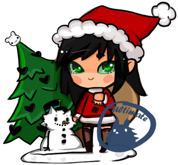 Santa Christmas Chibi By Ultimate-hedgehog - Cartoon (400x367)
