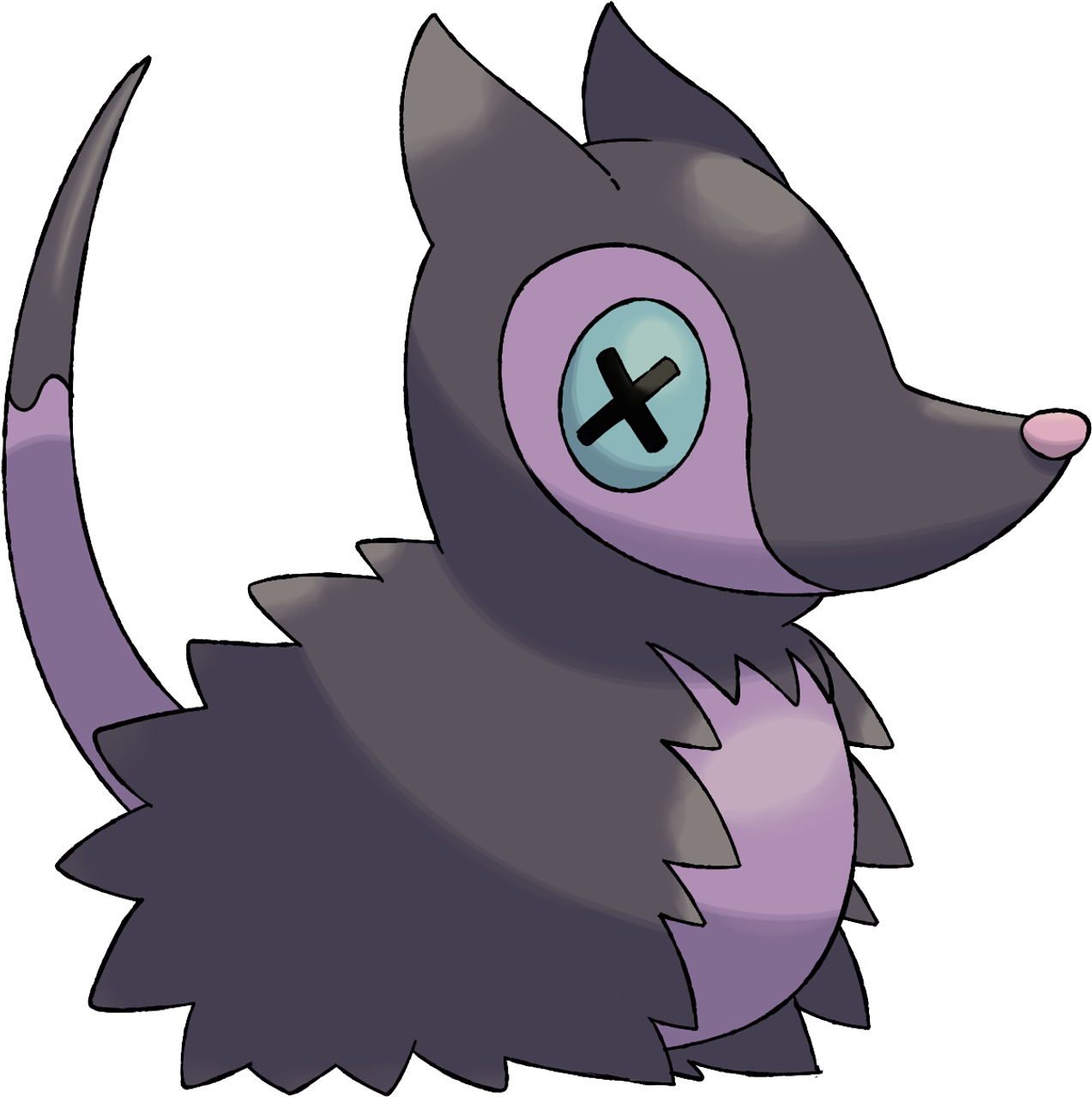 Image Poissom Png Darkandwindie Fakemon Wiki Fandom - Opossum Fakemon (1280x1280)