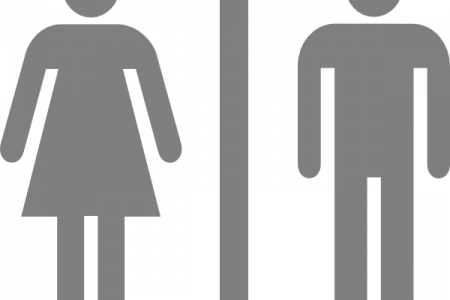 15,77kb Bathroom Clipart Uk Only - Mens Room Ladies Room (450x300)