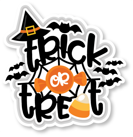 438 X 450 1 - Cute Trick Or Treat Clipart (438x450)