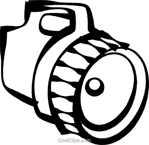 Flashlight Royalty Free Vector Clip Art Illustration - Flashlight Royalty Free Vector Clip Art Illustration (480x467)