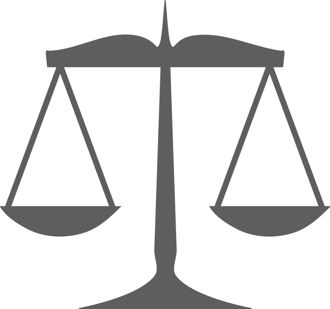 Integrity And Honesty - Scales Of Justice Clip Art (1152x1080)