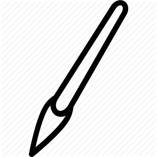 Drawing Education Painter Icon - Monochrome (512x512)