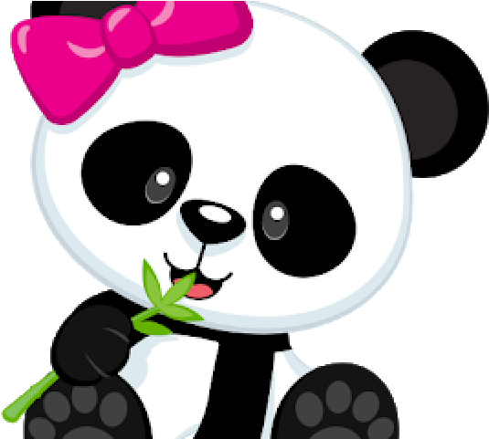 Panda Clipart Girl Panda - Panda Png (640x480)