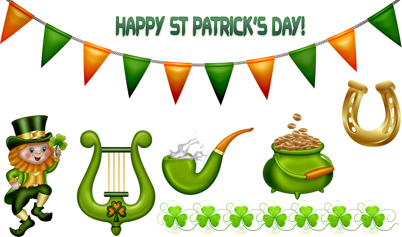 Saint Patrick's Day March 17 Leprechaun - Transparent Saint Patrick's Day Banner (1280x754)