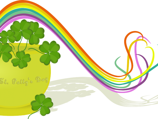 Patricks Day Clipart Rainbow - Clip Art (640x480)