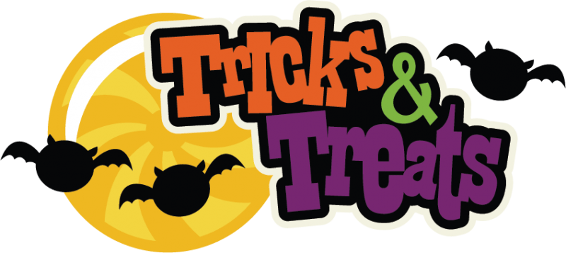 Halloween Trick Or Treat Clipart (800x357)