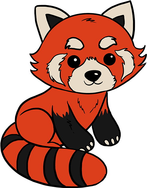 680 X 678 5 - Step By Step Easy Red Panda Drawing (680x678)