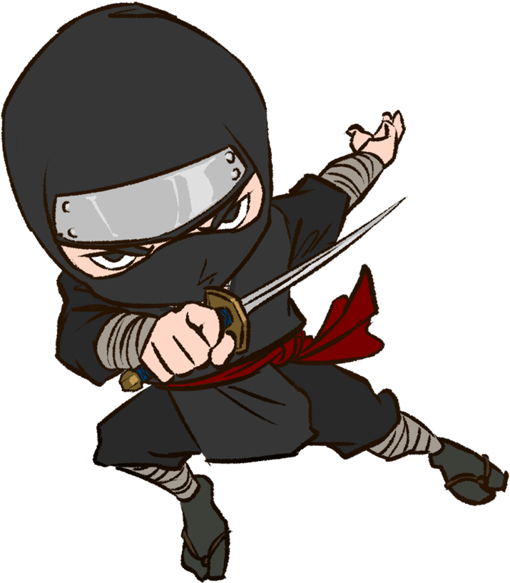 Ninja Cartoon Clip Art - Cartoon Ninja (800x858)
