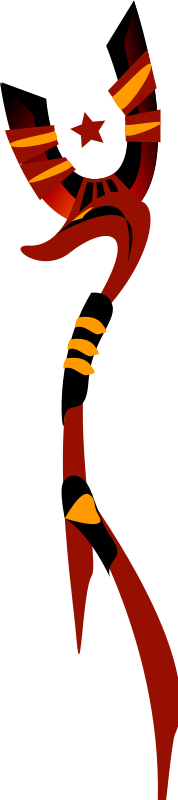 Anubis Staff Clip Art - Clip Art (178x800)