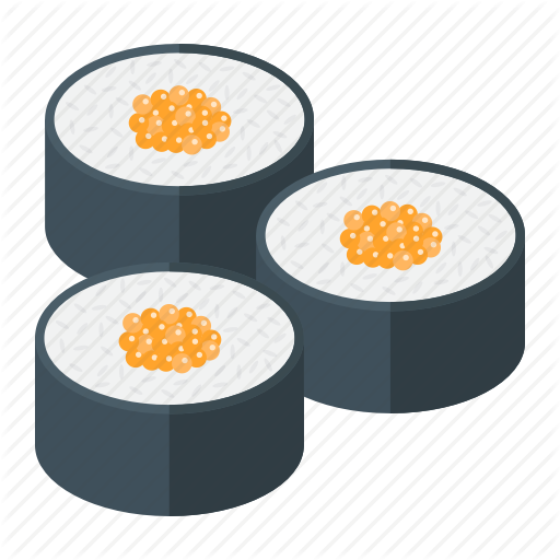 Asian Food Japanese Roll - Candy (512x512)