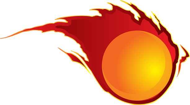 Burn, Fire, Fireball, Heat, Hot, Fire - Fire Ball Clip Art (613x340)