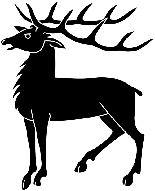Deer Coat Of Arms (500x616)