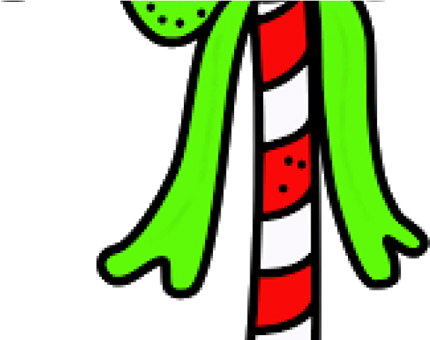Head Clipart Grinch - Grinch Candy Cane Clip Art (640x480)