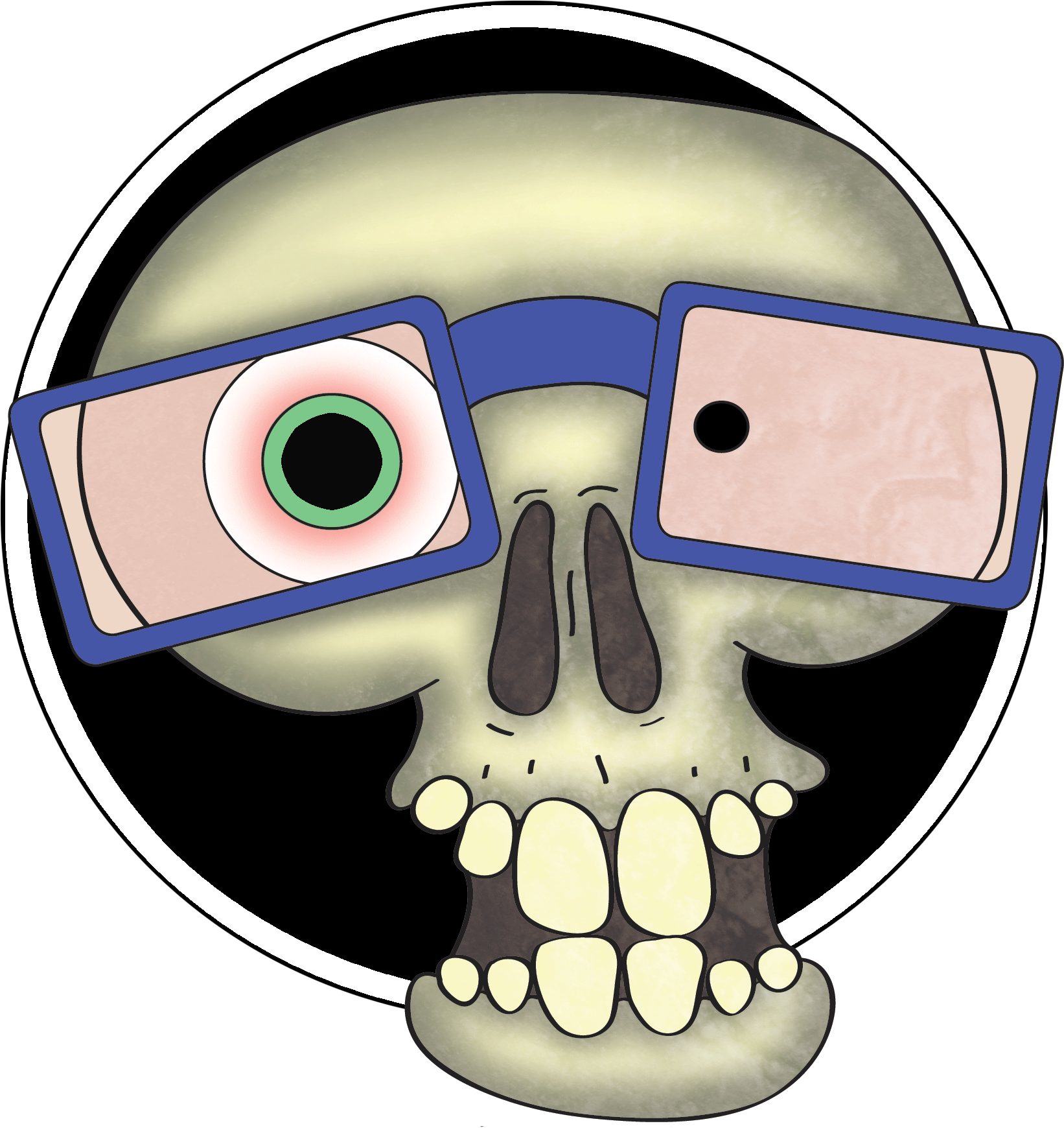 Grave Clipart Open Grave - Skull (1987x1900)