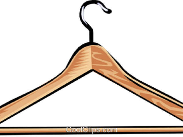 Show Clipart Hanger - Wooden Hanger (640x480)