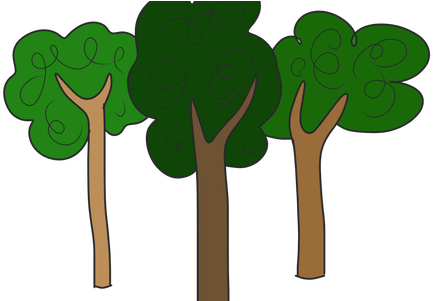 Tropical Trees Clipart K Pictures Full Bush - 3 Trees Clipart (450x300)