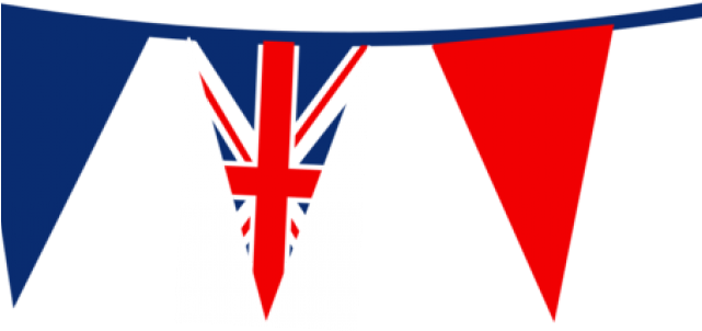 Union Jack Flag Clipart Triangle - Royal Bunting (640x480)