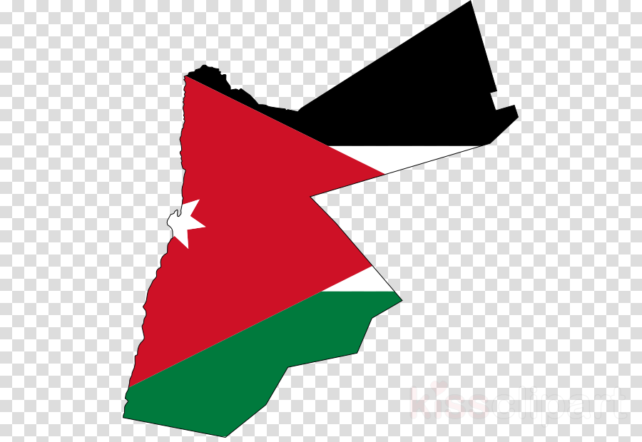 Jordan Flag Map Clipart Flag Of Jordan Map Clip Art - Harry Potter Train Clip Art (900x620)