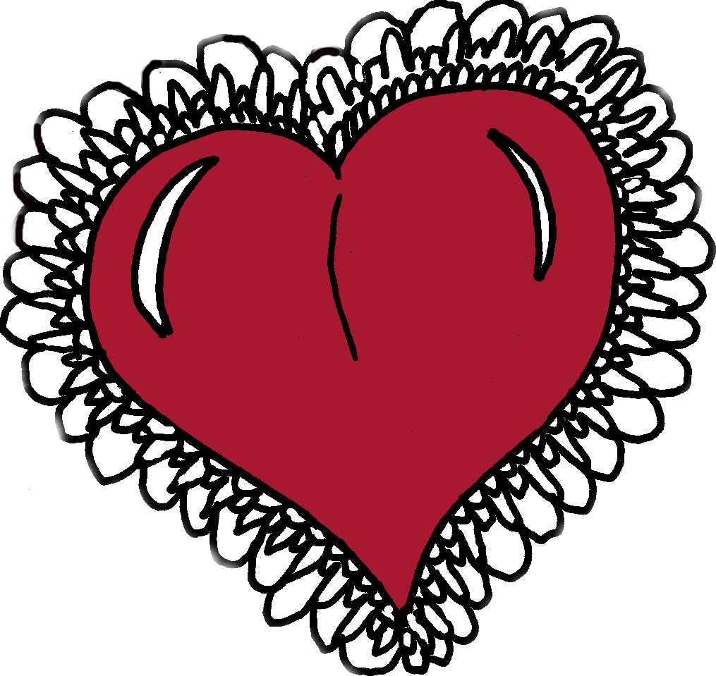 Clipart Heart Stamp January 29th, - Heart (1015x959)