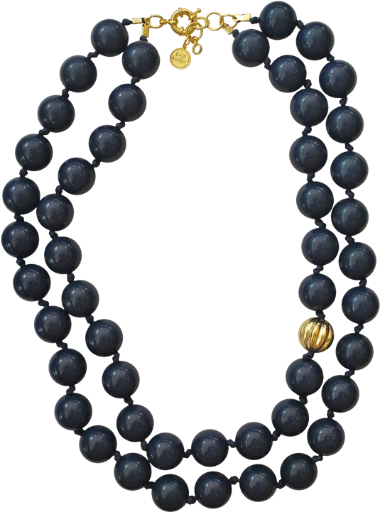 Sibley Color Options Strand Necklaces Navy Blue - Costume Jewellery Pearl And Diamond Neck (800x800)