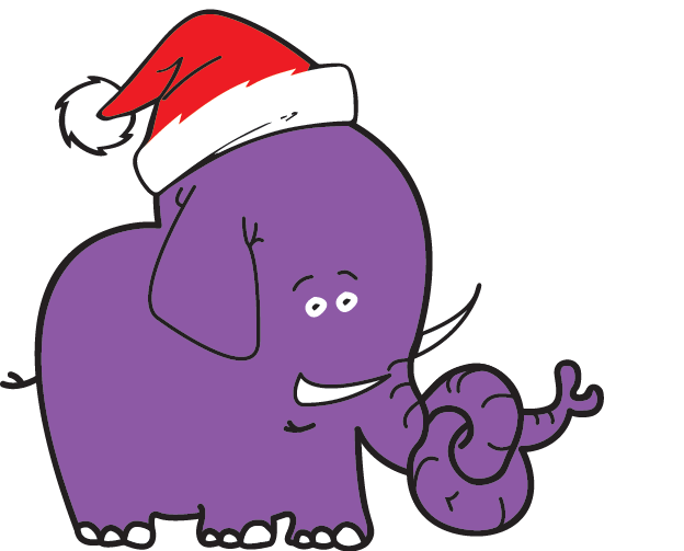 We Wish You A 'nelly' Christmas And A Happy New Year - Nelly Elephants Don T Forget (624x503)