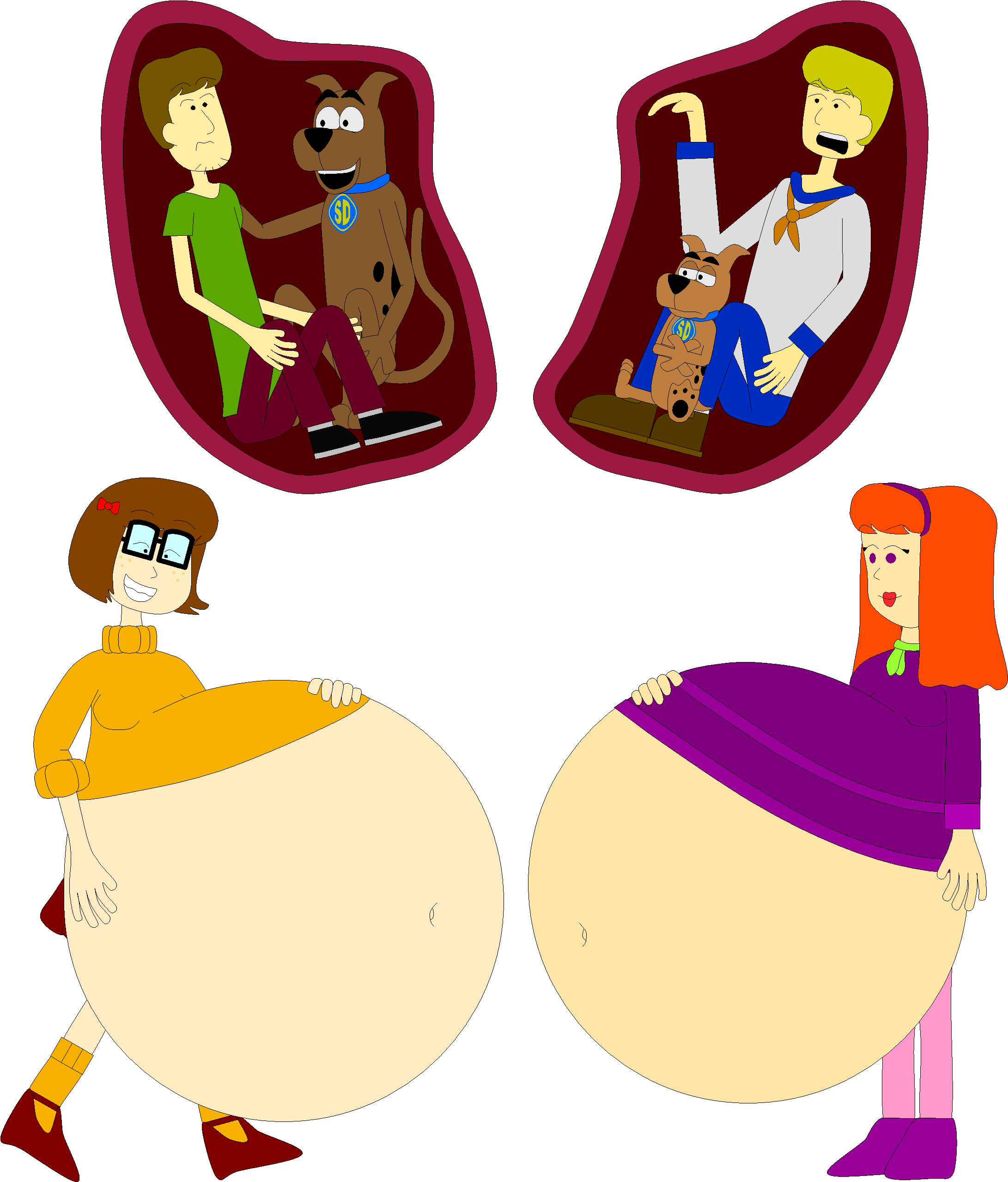 Scooby Doo Clipart Happy New Year - Scooby Doo Velma Vore (2217x2565)