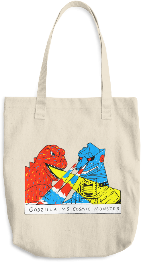 Living Totes Bags Godzilla - Godzilla Tote Bag (1000x1000)