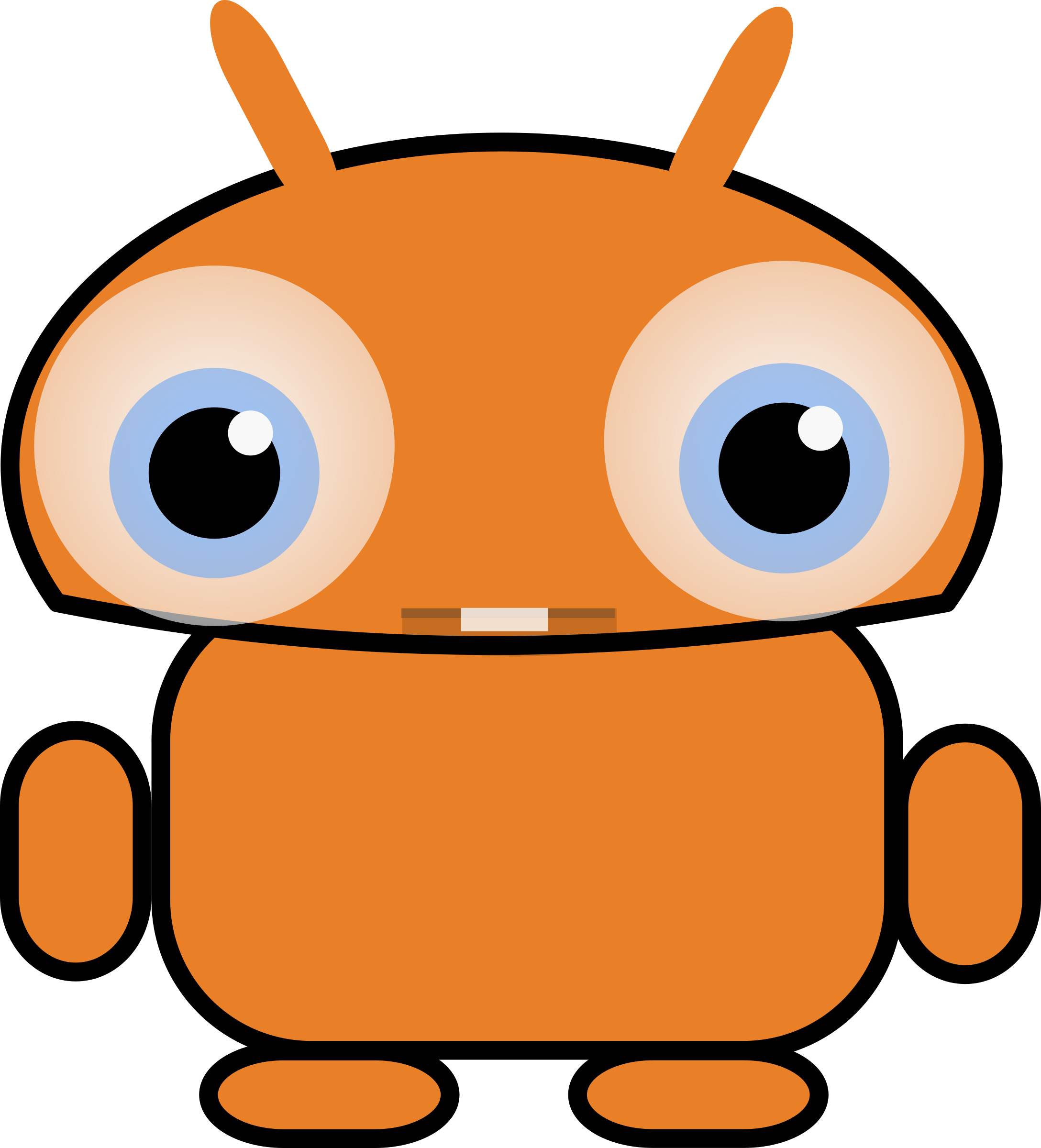 Droid Free Clip Art - Cute Robot Clip Art (2176x2400)
