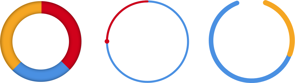 Using The Border Rather Than The Fill Can Get You Different - Circle (1026x291)