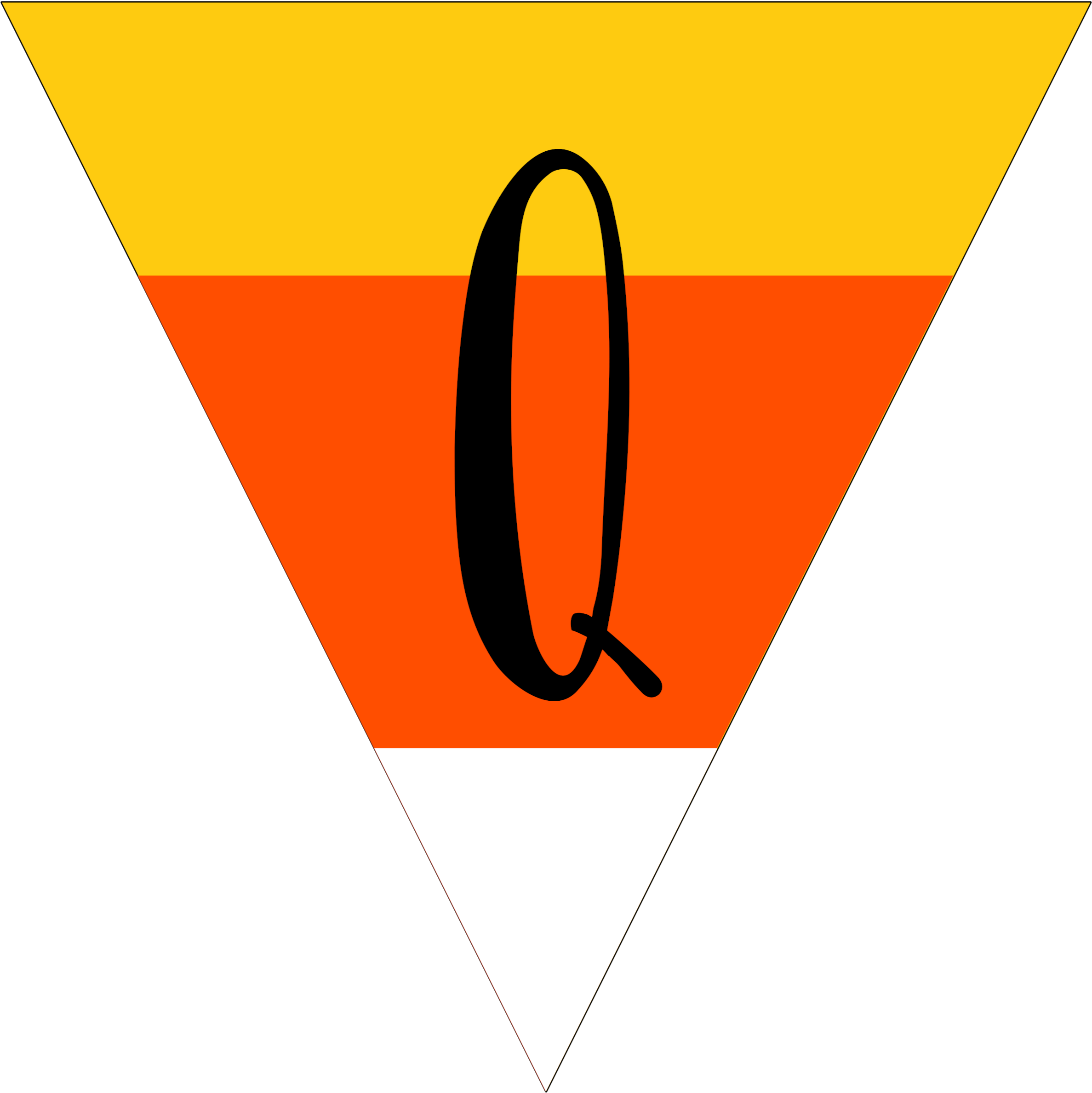 Free Printable Halloween Banner Candy Corn Letters - Candy Corn (2431x2431)