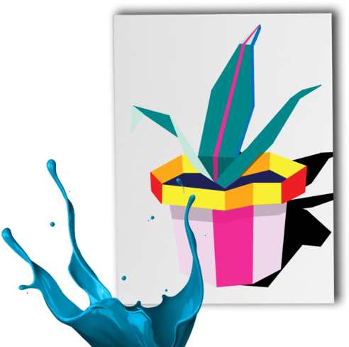 Hands Modern Art Classes - Color Splash Png Paint (500x489)