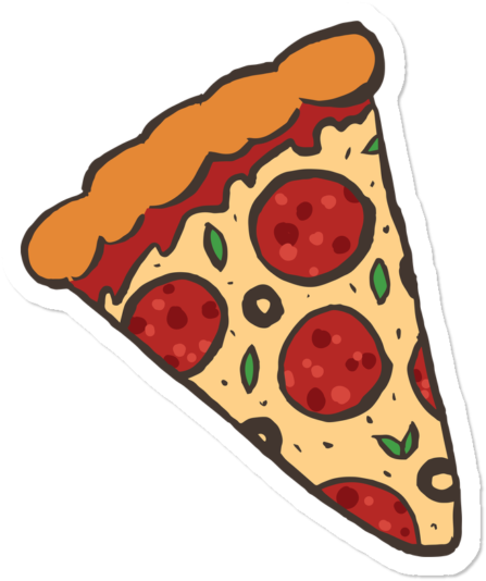 Pizza Slice $3 - Pizza Birthday Card Printable (650x650)