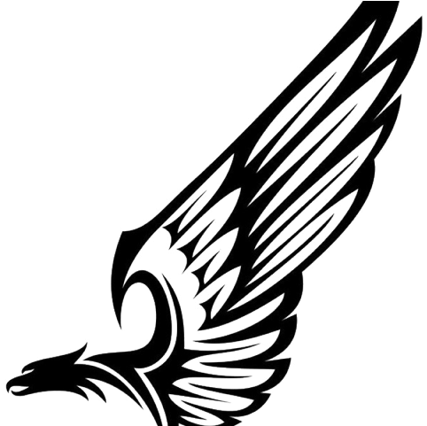 Ink Clipart Wings - Tribal Eagle Wing (640x480)