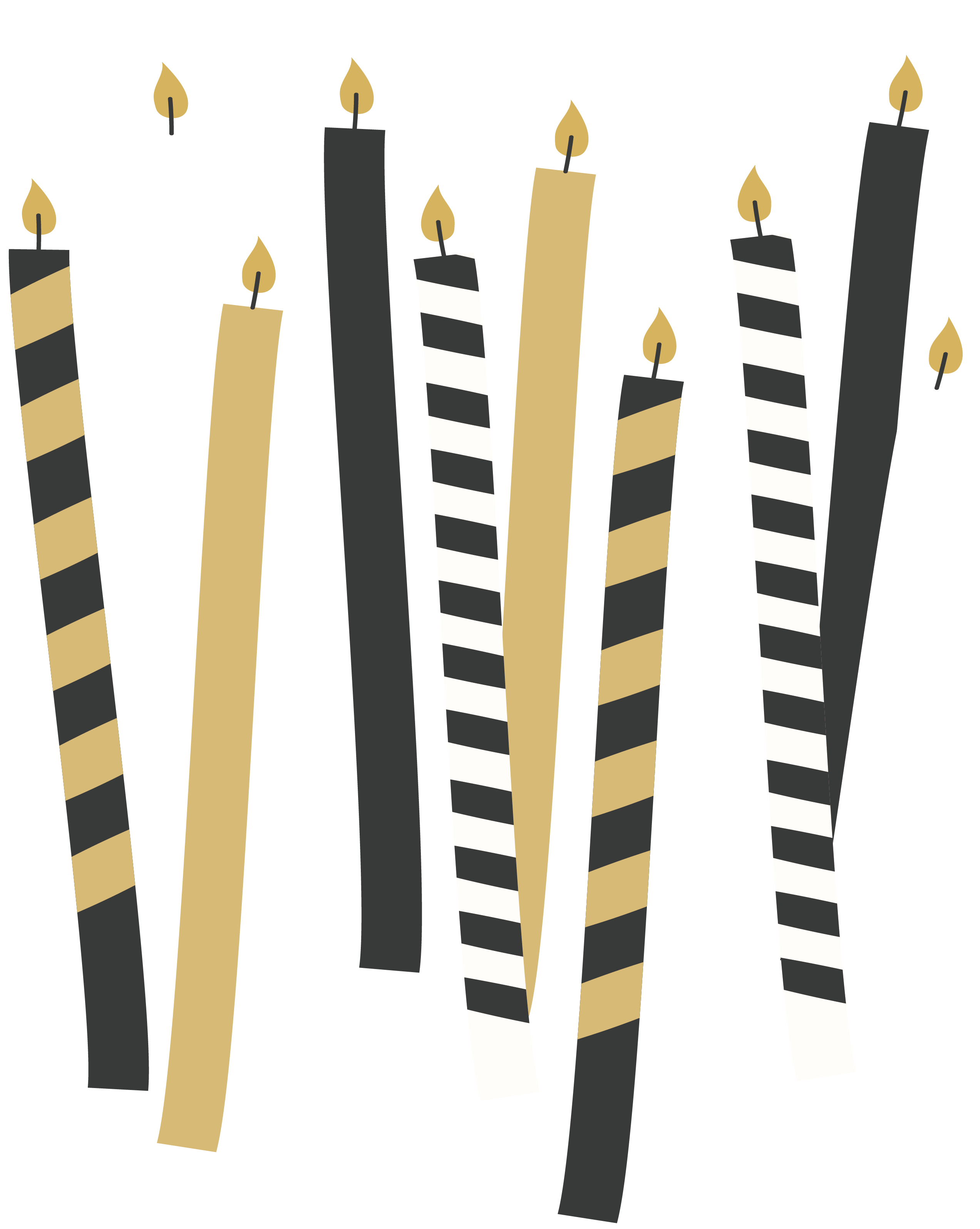 Cake Candle Of Transprent - Graphic Design (2589x3190)