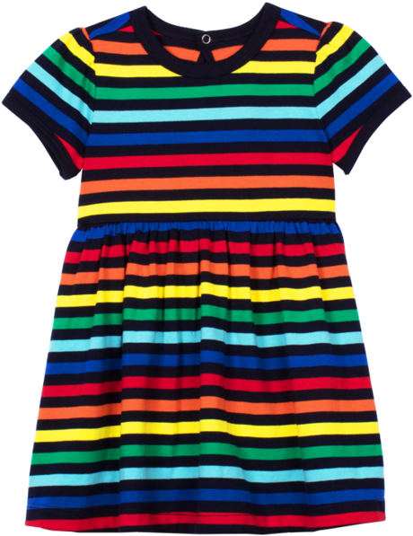 The Stripe Dress Colorful Transparent Background - Huf Striped Shirts (715x749)
