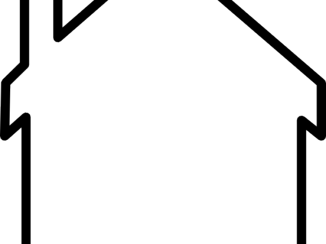 White House Clipart House Outline - House Frame Clipart (640x480)