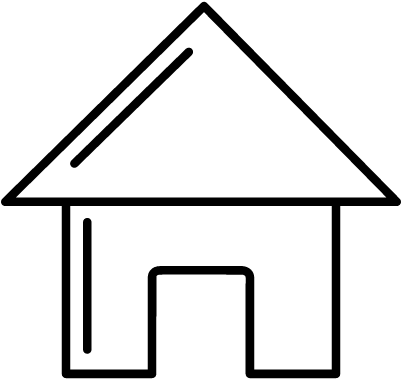 House Building Outline Vector - White Home Icon Png Outline (400x400)