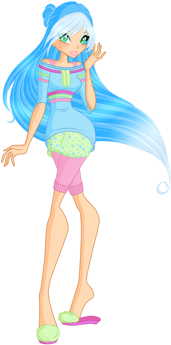 Kailani's Season 6 Pajama By Wildiewishingstar - Illustration (649x1232)