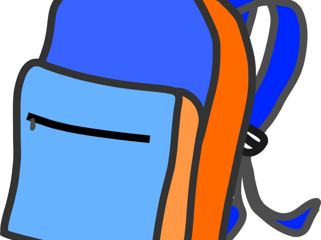 Backpack Clipart Pile - Easy Drawing Of School Bag (640x480)