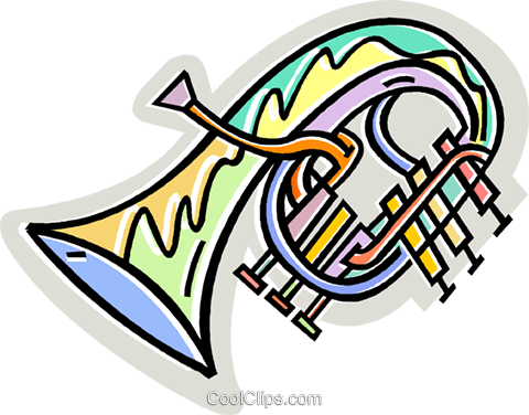 Tuba Players Royalty Free Vector Clip Art Illustration - Tuba Players Royalty Free Vector Clip Art Illustration (480x376)