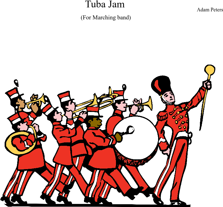Print - Christmas Parade Clip Art (850x1100)