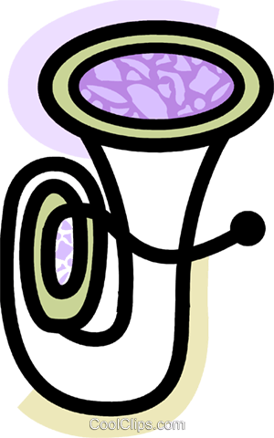Colorful Tuba Royalty Free Vector Clip Art Illustration - Colorful Tuba Royalty Free Vector Clip Art Illustration (300x480)