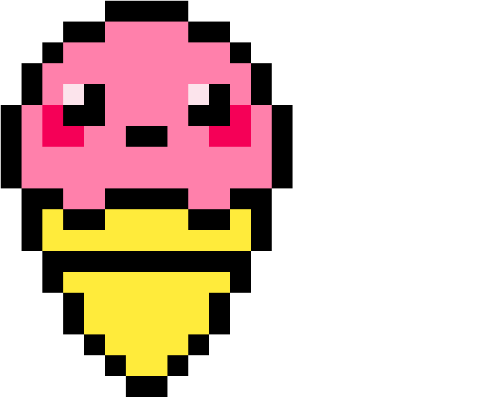 Ice Cream - Pixel Ice Cream Cone (1200x1200)