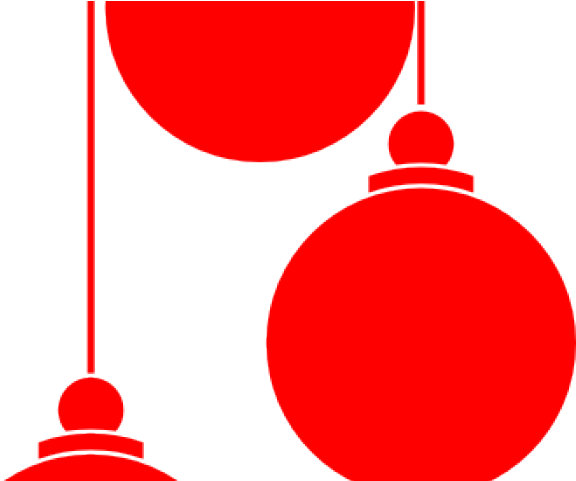 Christmas Ornament Clipart Red - Christmas Balls Vector Png (640x480)