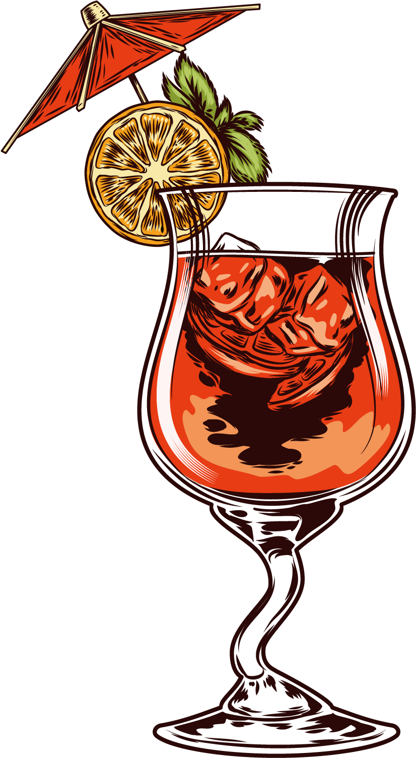 Orange Juice Cocktail Garnish Smoothie - Vector Smoothie Png (1600x1600)