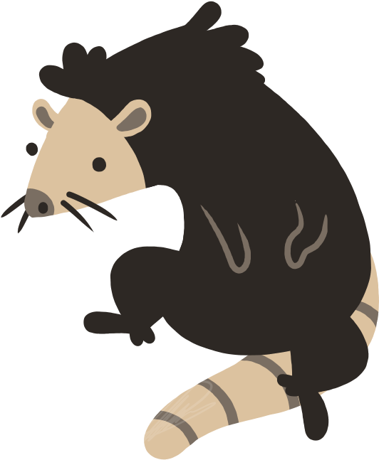 Possum Bi Monster - Illustration (700x700)